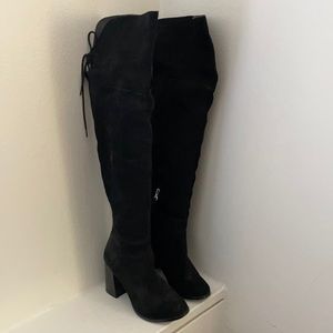 Suede Thigh High Boots